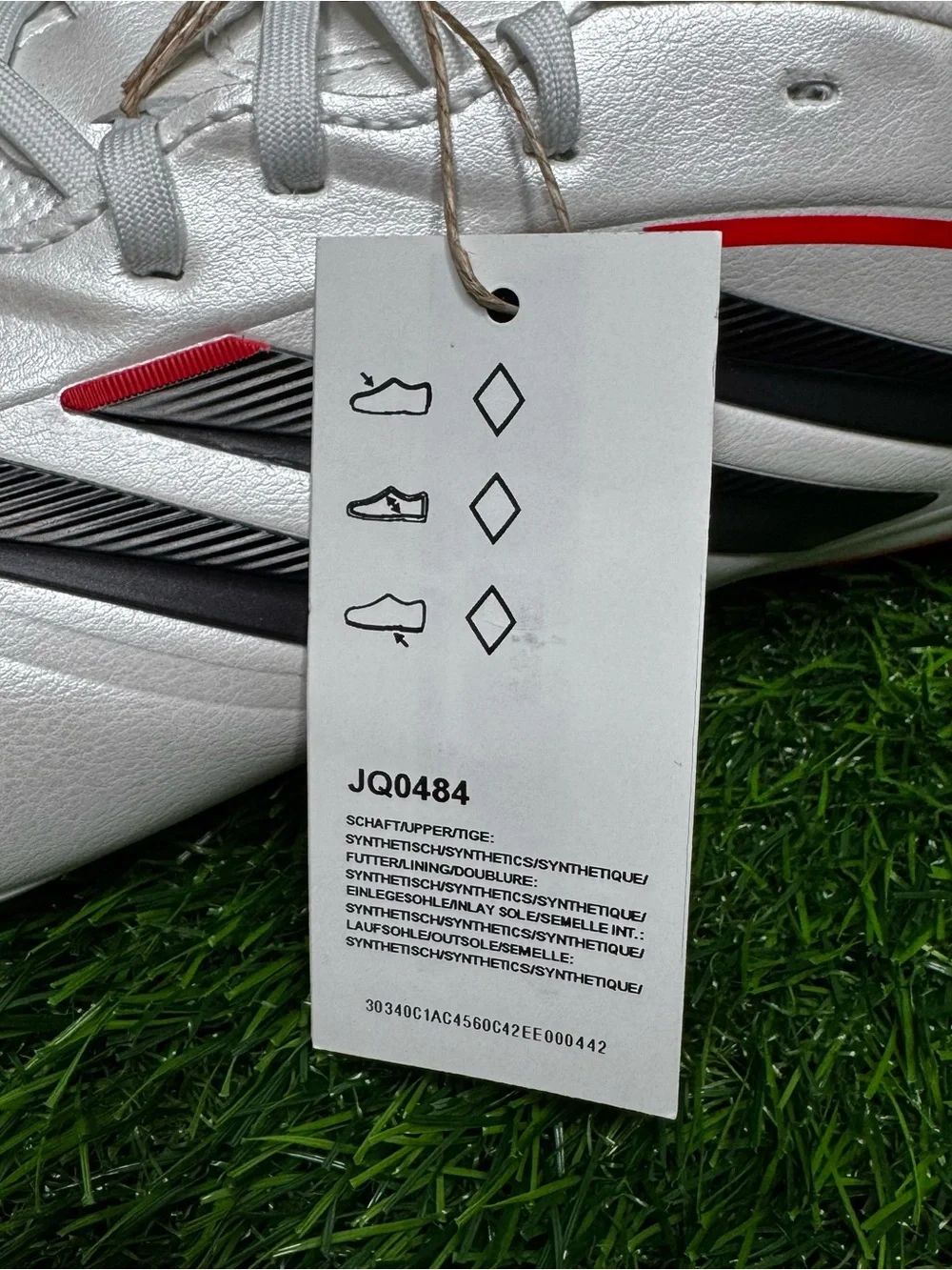 Size 12 - Mens Adidas Copa Pure IV League Firm Ground White Soccer Cleats JQ0484